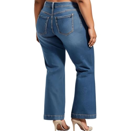 Jessica Simpson Women's True Love Trouser Wide Leg Jean4