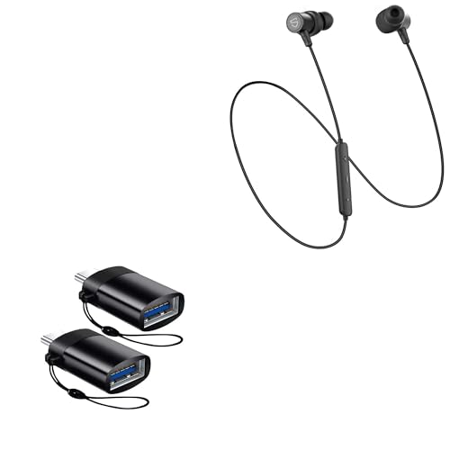 Llavero portátil USB tipo C OTG BoxWave para SoundPEATS Q30 HD+ ideal para viajes