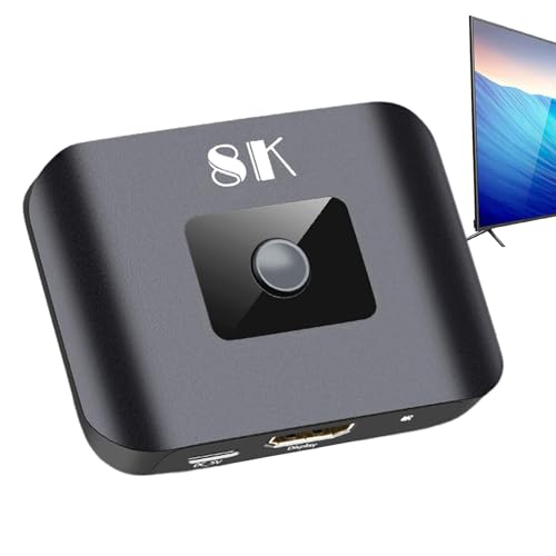 Interruptor de interfaz multimedia HD para televisor, 48 Gbps HD Multimedia Interruptores de interfaz multimedia 8K 48 Gbps, interruptor de interfaz multimedia HD portátil, interruptor de interfaz