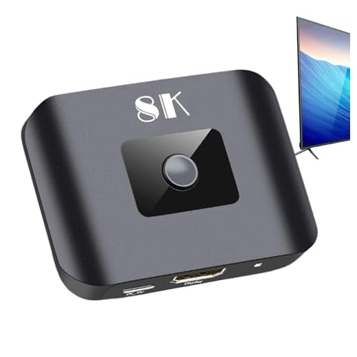 Conmutador de interfaz multimedia HD - Conmutador de interfaz multimedia TV HD | 2X1 48 Gbps | Conmutador de interfaz multimedia portátil HD para televisores | K HD Multimedia Interface Switc