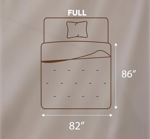 Image of Utopia Bedding Comforters Full Size, All Season Duvet Insert, Down Alternative Full Comforter with Corner Tabs, Machine Washable Bed Comforter 82 x 86 Inches (White)
