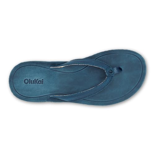 Sandales en cuir pleine fleur OLUKAI à semelle moulée confort