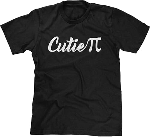 Cutie Pi Symbol Math Joke Flirty Silly Funny Humor Joke Pun Nerd Geek Mens tee Black(XX-Large)