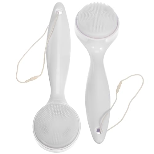 Beavorty Manual Facial Cleansing Brush Set 2 Silicone Exfoliating Face Scrubbers for Men Women Scrubber Skin Care Tools