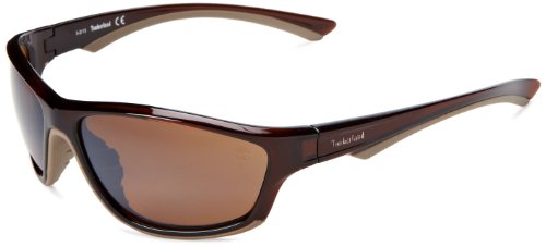 Timberland Men's TB9045SW6350H Polarized Wrap Sunglasses