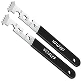 Herramienta combinada para retirar adoquines con llave hexagonal integrada, con borde microdentado para desmontar adoquines y sustituir piedras de pavimentación en jardines y céspedes (2 piezas)