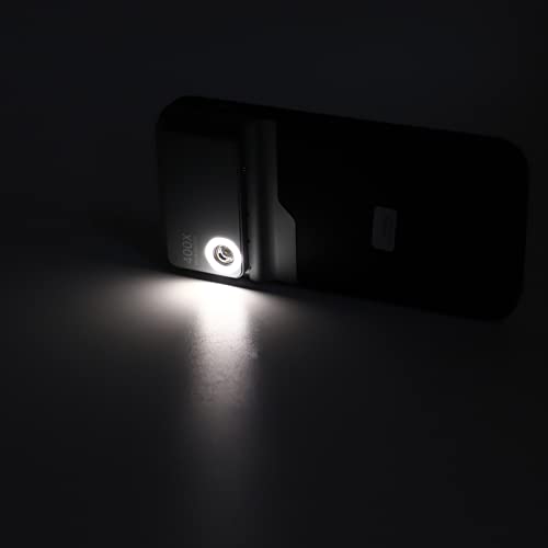 Image of 400X Microscope Kit, Mobile Phone Microscope Len for 14 Pro, Smartphone Microscope for Adults Kids, with LED Light, Easy to Install