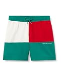 Tommy Hilfiger Jungen Badeshorts Medium Drawstring mit Taillenzug, Grün (Rainforest Emerald), 8-10 Jahre