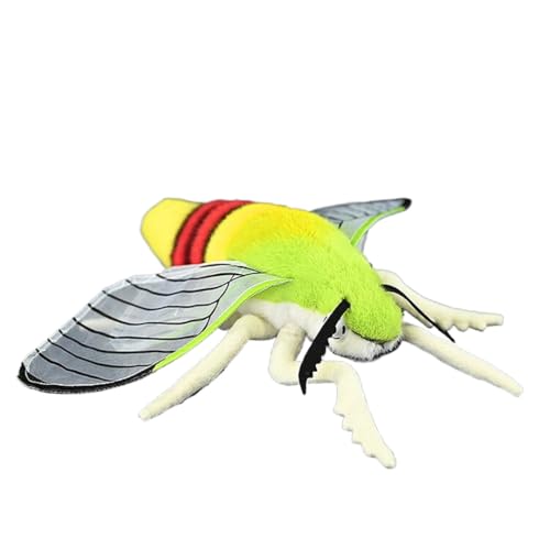 オオスカシバ ぬいぐるみ 癒される抱き枕 可愛い 肌触り良い 大きい ベッドサイド 背あて 抱きまくら 添い寝 贈り物 おもちゃ お祝い ねむねむ グリーン 写真小道具 お年寄りへ 25cm クリスマスプレゼント