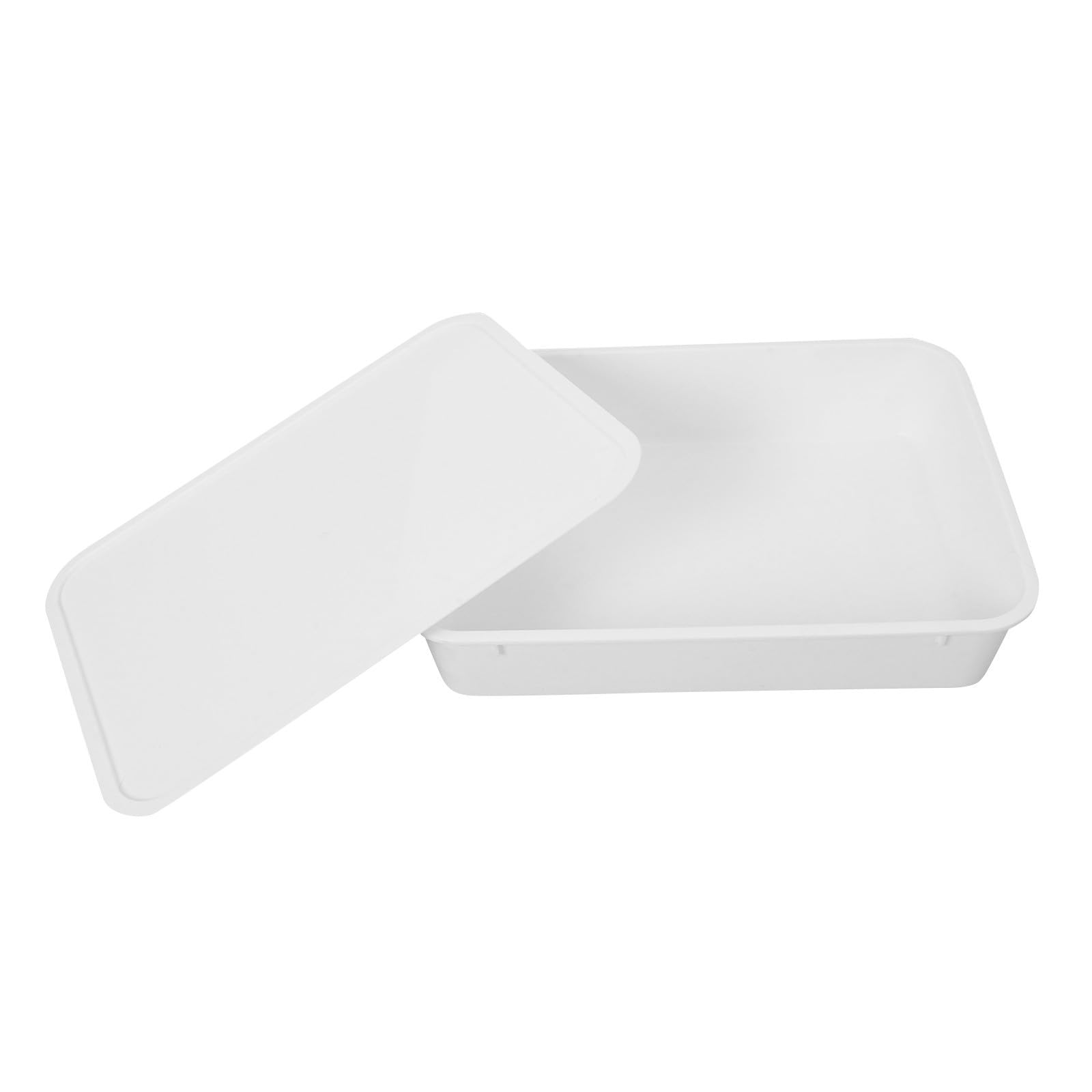Caja de Fermentación de Pan con Tapa de Color Claro de Plástico