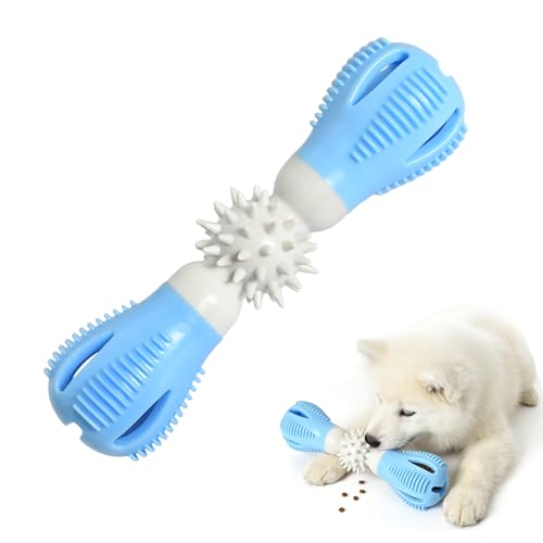Rieoany Giochi Interattivi per Cani Giochi Intelligenti per Cani Giochi Attivazione Mentale Cane Dispenser Cibo Cane Giocattolo di Cibo Che Perde Cucciolo AccessoriMigliorare la Digestione Blu