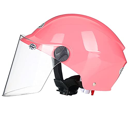 JATIBOSH Attache Fermement Vintage Casque Portable Et Sûre Cyclomoteur Casque, RéTro Demi Casque Boucle De Sécurité À Prise Rapide Casque Moto, pour Adapté Aux Motos ÉLectriques ECE Certifiés