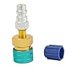 Low Side Quick Coupler Adapter for R1234YF to R134A Conversion - Car Air Conditioner Fitting with Stable Performance, Compatible with R #1