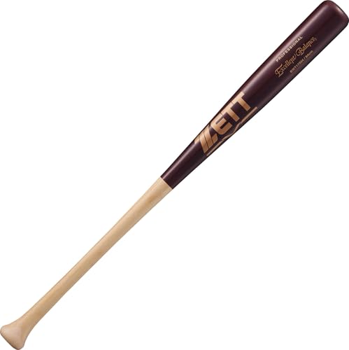 ゼット(ZETT) 硬式野球 バット Excellent Balance 木製(合竹+打撃部メイプル4面張り) 84cm 900g平均 ナチュラル×薄ダーク(1237MO) BWT17504