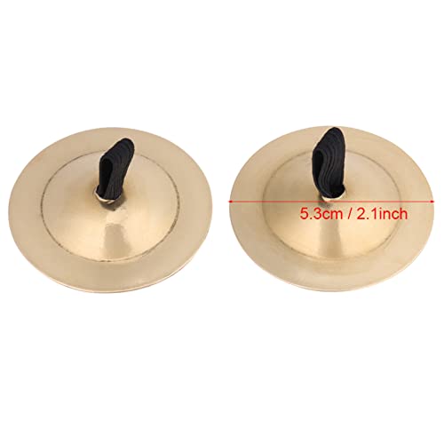 Tyenaza TYENAZA3DEYB9WGAF Finger Cymbals, 2Pcs Belly Dance Finger Cymbals Brass Finger Dancing Zills Musical Instrument Dancing Accessory thumb #1