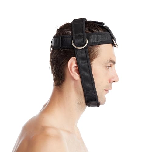 Ejercitador de cuello para entrenamiento de pesas, cómodo ejercicio de cuello de nailon de buceo, arnés de cuello de ajuste cómodo, equipo de ejercicio de cuello para entrenamientos de gimnasio