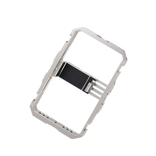 Jaula para teléfono ASHATA con asas dobles de aluminio para vlogging 2