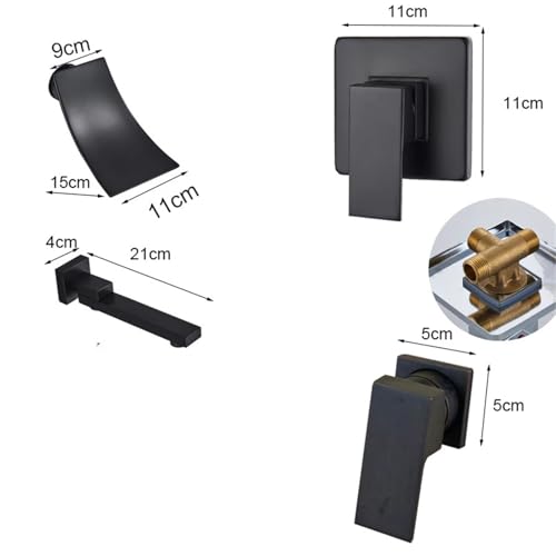 Robinet mitigeur cascade double trou pour remplacer une robinetterie large