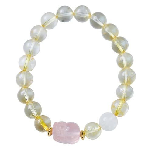 Bracelet Pi Xiu anti-stress en Citrine pour Bloquer le Manque et Attirer l'Abondance