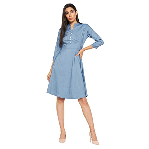 Image of CAMEY Women Striped Cotton Dress