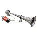 Lebogner 12V Single Trumpet Air Horn, For Truck, SUV, Car, Boat, Or Train With A Super Loud Powerful 150DB Compressor, Includes Basic Mounting Hardware (Does Not Include Relay, Switch, and Wiring Kit)