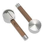 IKAPE Espresso Replacement Steam Lever with Wooden Handle for Breville-Coffee Machines, Fits Barista Express, Infuser, Barista Pro
