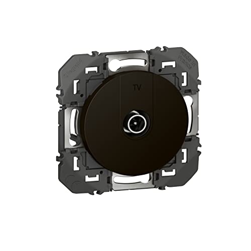 Legrand Compo LEG95282 TV Socket Dooxie Star Shielded Black Finish