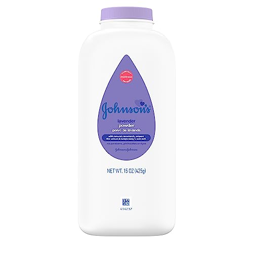 Johnson's Lavender Baby Powder With Naturally Derived Cornstarch, Gently Soothes Delicate Skin, Hypoallergenic, And Free Of Parabens, Phthalates, And Dyes, Lavender Scent, 15 Oz #TOP10