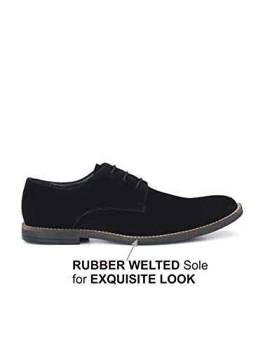 Image of HiREL'S Premium Suede Derby Smart Casual Shoes for Men | Office Soft Cushioned Corporate Casuals