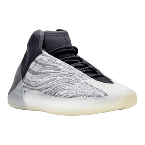 Image of adidas Yeezy Quantum Lace-Up Sneakers- Knitted Elastic Collar, Mesh Upper with RPU Cage, Boost Cushioning - Yeezy Shoes