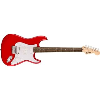 Squier Sonic Stratocaster IL HT (Torino Red) – Guitare Électrique - Les Beatles, Paul McCartney, John Lennon, RIngo Starr, George Harrison