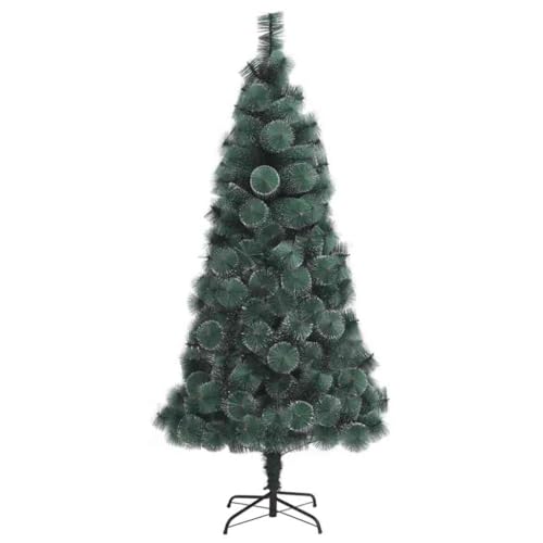 Árbol de Navidad artificial iluminado verde de 150 cm con set de bolas para decoración de hogar 5