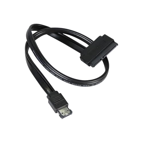 Cable de datos ESATA a SATA 22 Pin de 50 cm 5V miniatura 3