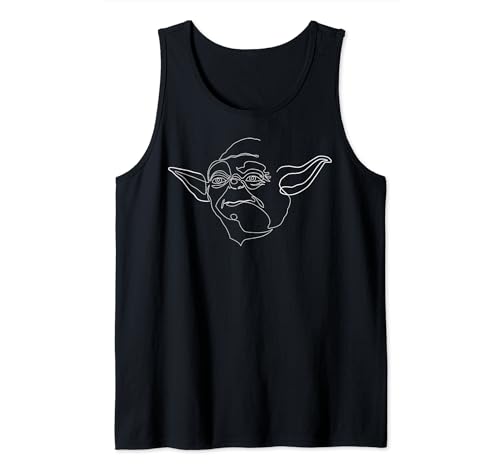 Débardeur Star Wars Yoda portrait outline vêtement geek sans manches été