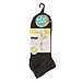 No Nonsense Women's Mesh No Show Liner Socks (One Size, Black, 3-Pack)