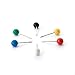 U Brands Map Push Pins, Plastic Head, Steel Point, Assorted Colors, 100-Count - 659U08-24