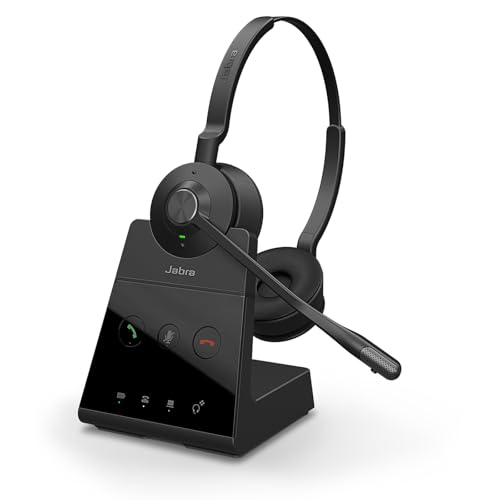 Jabra Engage 65 SE Schnurloses Stereo-Headset für professionelle Anrufe, DECT-Sicherheit,...