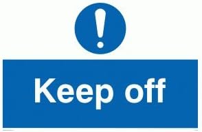 Viking Signs MC518-A3L-V "Keep Off" Sign, Vinyl, 300 mm H x 400 mm W