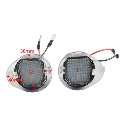 Luz de charco lateral blanca para Jeep Cherokee 14-20 1 par miniatura 4