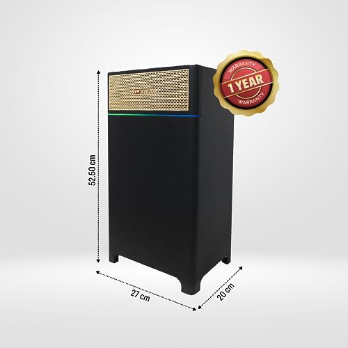 Image of Deciwood 90W Bluetooth Party Speaker Supporting LED Display, RGB Lights | AUX Port | Remote Control (Black)