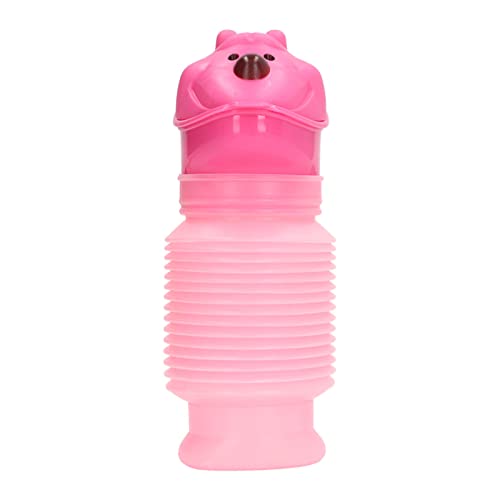 Urinol infantil cartoon rosa ursinho unissex portátil infantil mictório retrátil para carro de viage