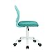 eHomeProducts Turquoise Office Task Adjustable Desk Chair Mid Back Home Children Study Chair
