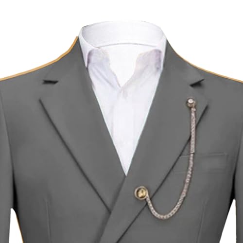 Costume homme confortable et infroissable à double boutonnage ajusté