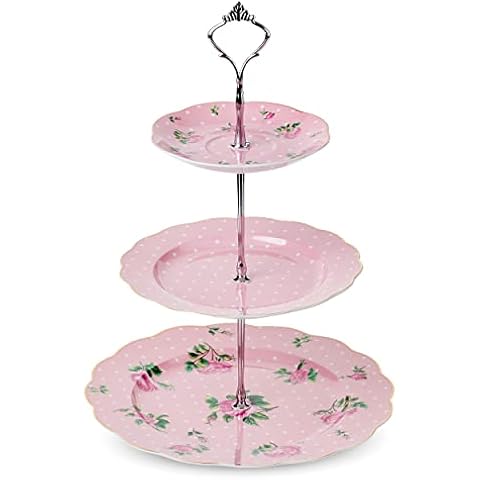 BTaT Porcelain 3 Tier Cupcake Stand Cover