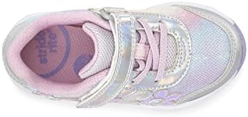 Stride rite Girls SR Lighted Glimmer Sneaker, Iridescent, 9 Toddler | Image 5