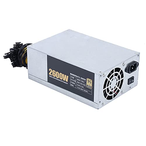KAVJU 3200/2600/2400/2000W ETH.ethereum̂߂̃rbgRC}CjOd180-240V 10x6pin 95d BTCrbgRCzR(2U 2600W)