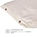 Sleep & Beyond 100% Organic Sateen Duvet Cover Set - Luxurious Bedding for Restorative Sleep - Soft - Breathable - Durable and Reusable - Super King 112x100 inch Classic Ivory