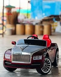 Image of Kawaii Kids AMR GT Battery Operated Sports Car for Kids with Music & Light for 1 to 5 Years Kids | Manual Plus Remote Control | 12V Battery (Rolls Royce, Cherry Red)