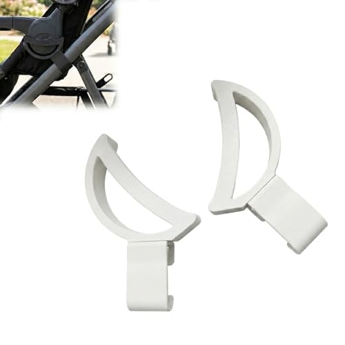MQKAKR Stability Bracket Compatible with Graco Ready2Grow LX 2.0 Double Stroller – Anti-Wobble Car Seat Adapter for Infant Seats – Easy Snap-On Fix for Secure Mounting (White)