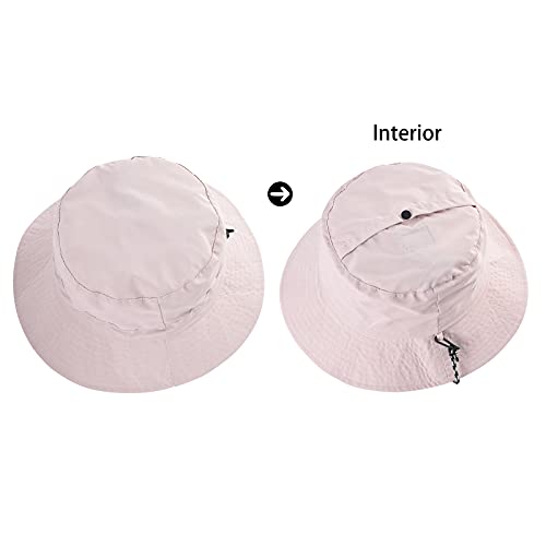 Feicui Men Women Outdoor Bucket Hat Quick Dry Packable Boonie Hat Uv Protection Sun Hat (Pink) #TOP3